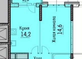 Однокомнатная квартира на продажу, 41.3 м2, Люберцы, ЖК Гоголь Парк, улица Гоголя, 3