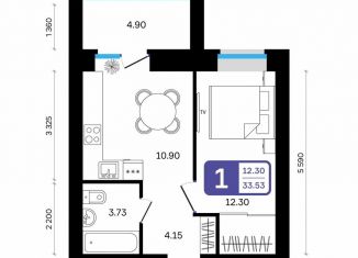 Продажа 1-комнатной квартиры, 33.5 м2, Республика Башкортостан