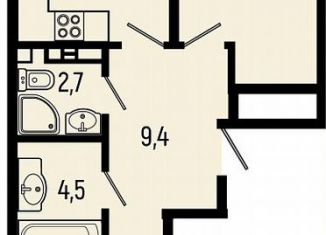 2-комнатная квартира на продажу, 65.9 м2, Тамбов, улица Бориса Васильева, 10
