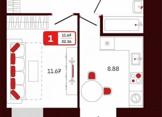 Продам 1-ком. квартиру, 32.4 м2, Октябрьский