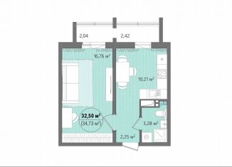 Продам 1-комнатную квартиру, 37.1 м2, Челябинск, улица Труда, 14