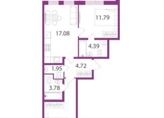 2-комнатная квартира на продажу, 57.4 м2, посёлок Шушары