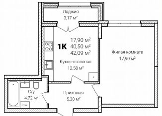 Продажа 1-комнатной квартиры, 42.1 м2, Нижний Новгород, микрорайон Ярмарка