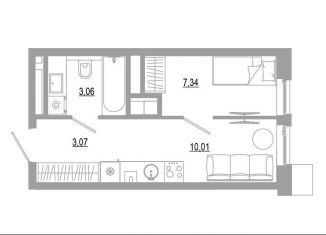 Продам квартиру студию, 23.5 м2, Астрахань