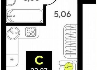 Продается квартира студия, 23.9 м2, Тюмень