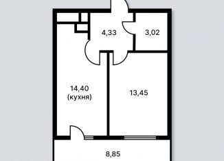 Продажа 1-комнатной квартиры, 37.7 м2, Коммунар, Славянская улица, 8к3, ЖК Ново-Антропшино