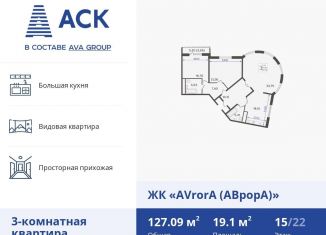 Продажа трехкомнатной квартиры, 127.1 м2, Краснодар, улица Дзержинского, 95, Западный округ