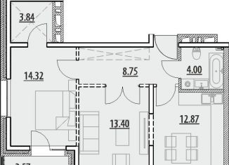 Продажа двухкомнатной квартиры, 60.4 м2, Иркутск, ЖК Zenith, улица Мира, 32