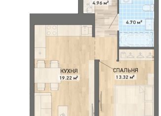 Продажа 1-ком. квартиры, 42.2 м2, Екатеринбург, ЖК Нова парк