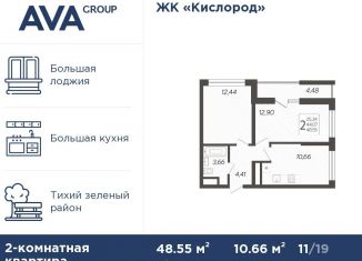 Продается 2-комнатная квартира, 48.6 м2, Сочи, площадь Флага, микрорайон Центральный