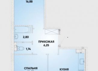 Продажа 2-комнатной квартиры, 57.9 м2, Краснодар, микрорайон Достояние