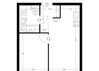 Продам 1-комнатную квартиру, 32.5 м2, Люберцы, ЖК Жулебино Парк