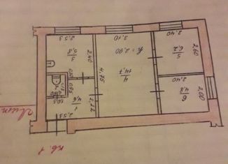 Продаю трехкомнатную квартиру, 37.5 м2, Грязи, улица Красная Площадь, 1А