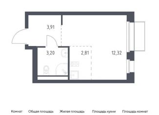 Квартира на продажу студия, 22.2 м2, Москва, жилой комплекс Квартал Марьино, к1