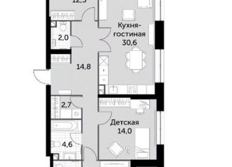 Продажа трехкомнатной квартиры, 101.6 м2, Москва, метро Тушинская