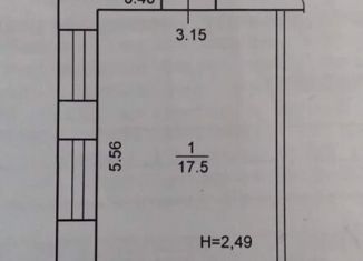 Комната на продажу, 17.5 м2, Бузулук