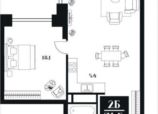 Продам двухкомнатную квартиру, 74.5 м2, Москва, улица Серпуховский Вал, 1, улица Серпуховский Вал