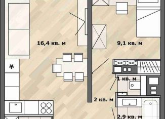 2-ком. квартира на продажу, 56 м2, Москва, Полковая улица, 1с2, метро Марьина Роща