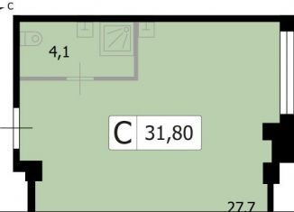 Продаю квартиру студию, 31.8 м2, Москва, Нижегородская улица, 32с15, Нижегородская улица