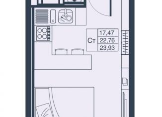 Продам квартиру студию, 23.9 м2, Мурино, Ручьёвский проспект, 3к1, ЖК Мурино Парк
