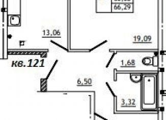 2-ком. квартира на продажу, 66.3 м2, деревня Алтуховка