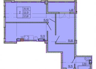 Продам 2-ком. квартиру, 57.8 м2, Ростовская область, улица Калинина, 10