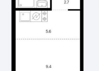 Продаю квартиру студию, 20.2 м2, Москва, метро Мичуринский проспект, проезд Стройкомбината, вл1