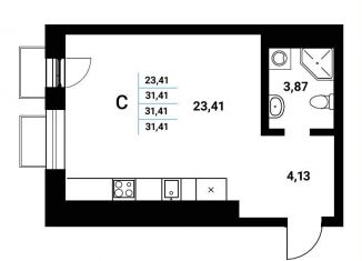 Продаю квартиру студию, 31.4 м2, Воронеж, набережная Чуева, 7