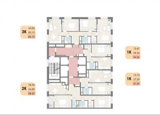 Продажа 2-комнатной квартиры, 58.6 м2, Московская область, Новорязанское шоссе, 6