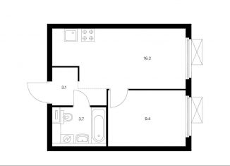 Продается 1-ком. квартира, 32.4 м2, Москва, жилой комплекс Амурский Парк, 1.5, ЖК Амурский Парк