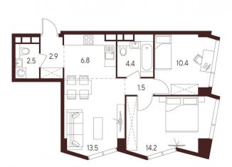 Продам 3-комнатную квартиру, 56.2 м2, Москва, САО