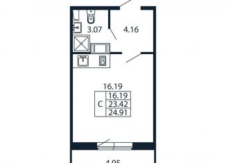 Квартира на продажу студия, 28.4 м2, Ленинградская область
