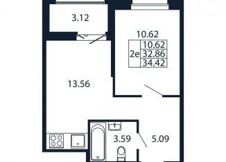 Продается 2-ком. квартира, 36 м2, Ленинградская область