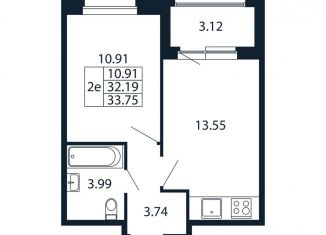 Продаю 2-ком. квартиру, 35.3 м2, городской посёлок Новоселье