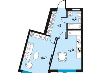 Продается 1-ком. квартира, 46 м2, Пермь, Ленинский район, улица Луначарского, 97