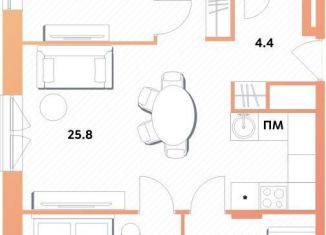 Продается 3-комнатная квартира, 73.1 м2, Москва