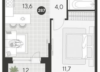 Продаю 1-ком. квартиру, 34.2 м2, Омск, Ленинский округ