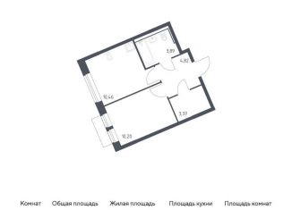 Продается 1-комнатная квартира, 32.7 м2, Москва, жилой комплекс Молжаниново, к4