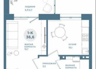 Продам 1-комнатную квартиру, 35.8 м2, Красноярск, Свердловский район, Свердловская улица, 6Е