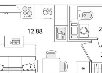 Квартира на продажу студия, 19.5 м2, Санкт-Петербург, улица Тамбасова, 5Н