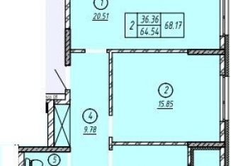 Продам 2-комнатную квартиру, 70 м2, Оренбург, Просторная улица, 19/5