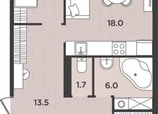 Продажа 2-ком. квартиры, 67.3 м2, Архангельская область