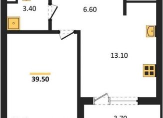 Продаю однокомнатную квартиру, 39.4 м2, Воронеж, Железнодорожный район