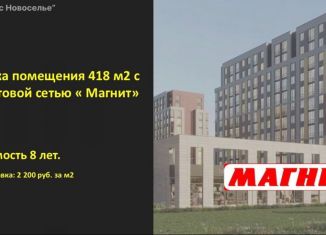 Продам торговую площадь, 414 м2, городской посёлок Новоселье, Красносельское шоссе, 10