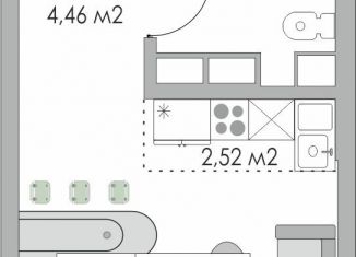 Продается 1-комнатная квартира, 25 м2, Оренбург, жилой комплекс Металлист, 7