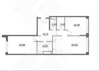 Продажа трехкомнатной квартиры, 81 м2, Москва, Шмитовский проезд, 39