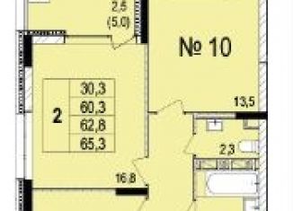 Продам 2-комнатную квартиру, 63.1 м2, Ярославль, проспект Машиностроителей, 11