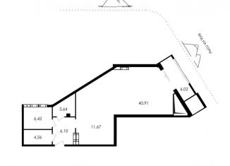 Продажа однокомнатной квартиры, 79 м2, Алушта, Парковая улица, 7