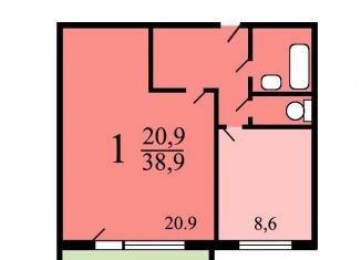 Продаю 1-ком. квартиру, 38.9 м2, Москва, Болотниковская улица, 4к2, метро Нахимовский проспект