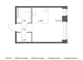 Продается квартира студия, 29.4 м2, Москва, ЗАО, жилой комплекс Нова, к2